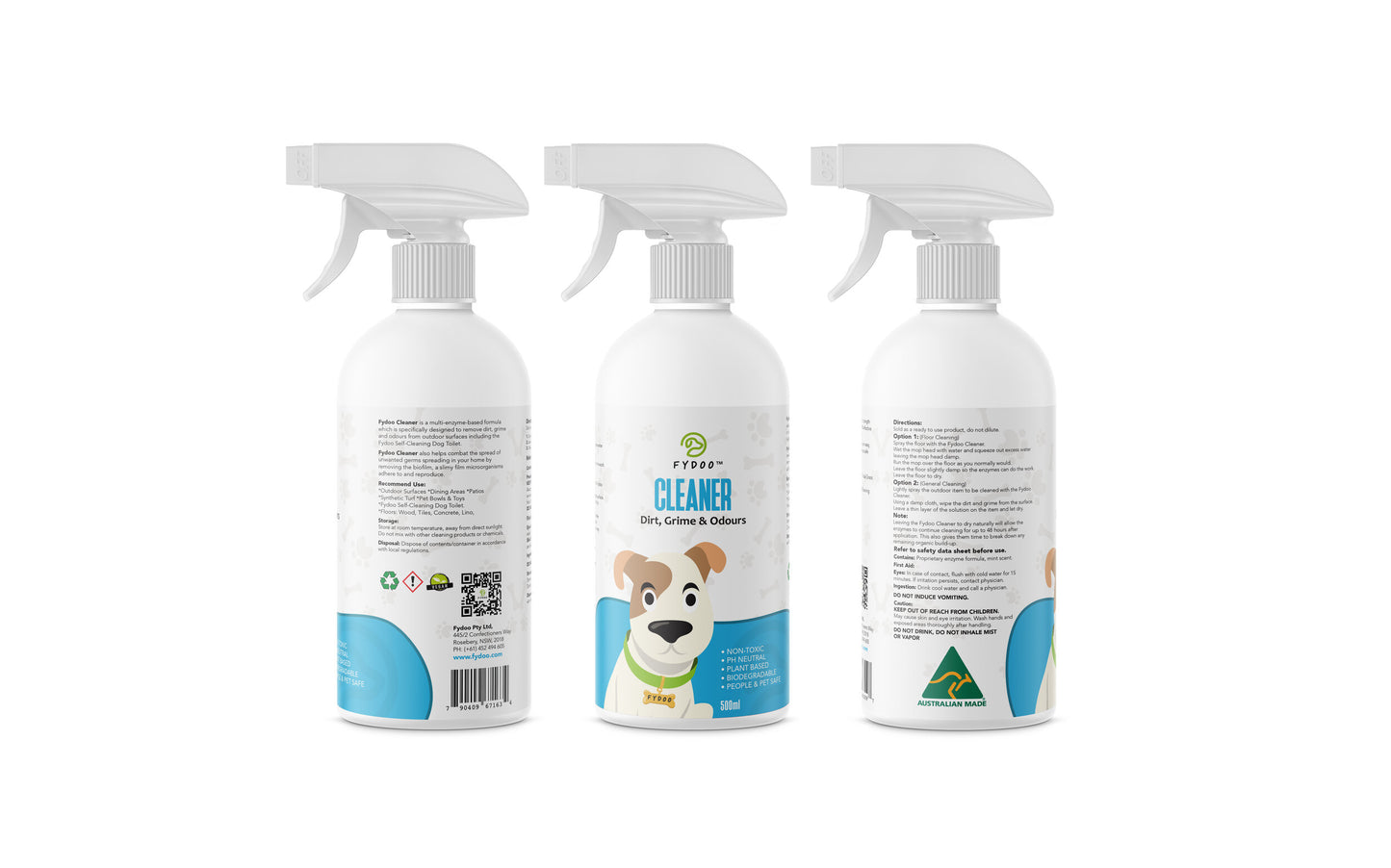 Fydoo® Cleaner 500ml - (Dirt, Grime & Odour Removal)