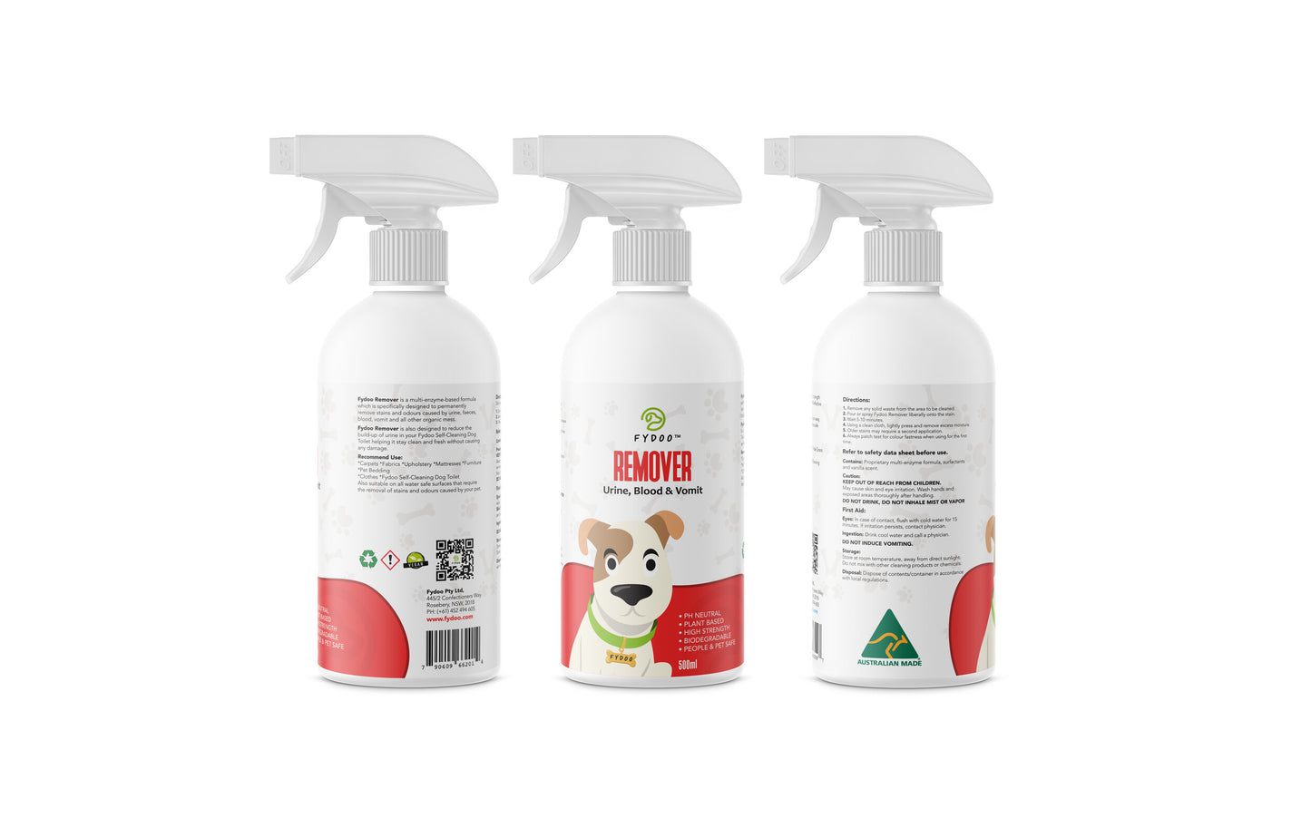 Fydoo® Remover 500ml - (Urine, Blood & Stain Removal)